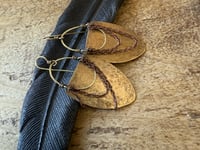 Image 13 of Imani earrings . Solid brass construction n.17