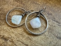 Image 3 of Sterling Silver Moonstone  earrings / n29