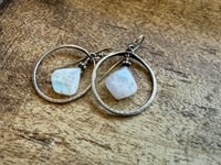 Image 12 of Sterling Silver Moonstone  earrings / n29