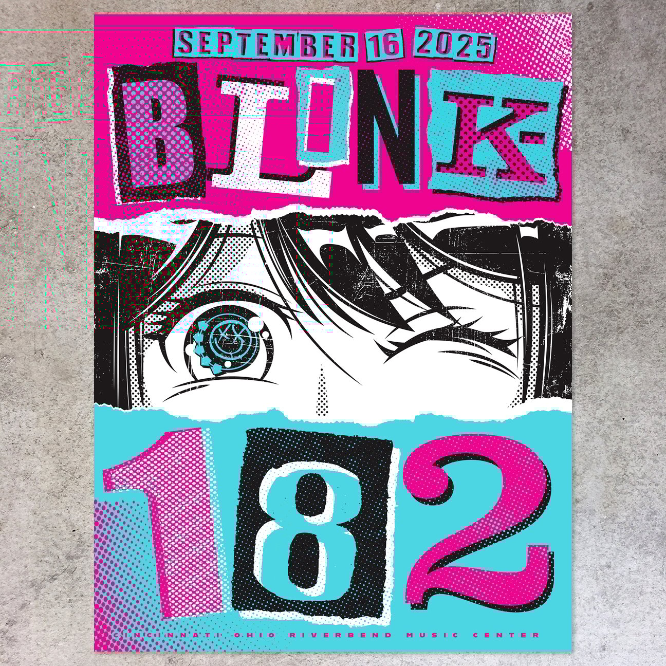 F4D Studios — Blink-182 Cincinnati Posters