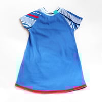 Image 2 of cubs fly the W world series post season royal blue red 3T courtneycourtney dress cubbies chicago mlb