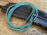 Image 5 of Seed beads and sterling silver necklace / n1
