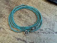 Image 1 of Seed beads and sterling silver necklace / n1