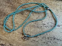 Image 4 of Seed beads and sterling silver necklace / n1