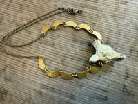 Image 1 of Women who run with the wolves brass necklace/ n9