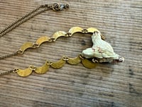 Image 3 of Women who run with the wolves brass necklace/ n9