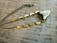 Image 6 of Women who run with the wolves brass necklace/ n9