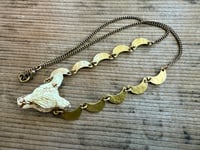 Image 7 of Women who run with the wolves brass necklace/ n9