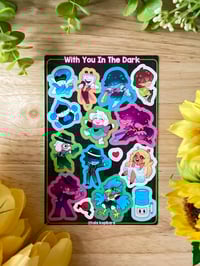 Image 1 of With You in the Dark Deltarune Stickersheet
