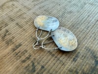 Image 6 of Plain Medium Sterling Silver earrings/ n37