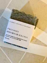 Image 1 of Palo Santo Hawaiian Black Lava Salt Spa Soap 