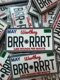 Image 1 of A-10 Warthog License Plate PVC Patch