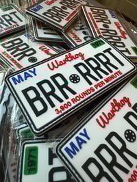 Image 2 of A-10 Warthog License Plate PVC Patch