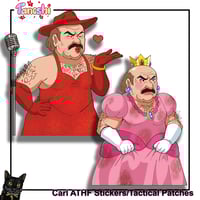Carl ATHF Pauline/Peach Stickers / Patches