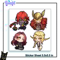 Image 3 of Elden Ring Chibi Sticker Sheets v.1/2
