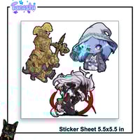 Image 2 of Elden Ring Chibi Sticker Sheets v.1/2