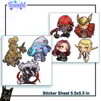 Image 1 of Elden Ring Chibi Sticker Sheets v.1/2