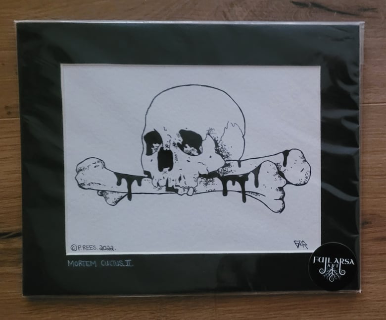 Image of Mortem Cultus II original pen and ink drawing 