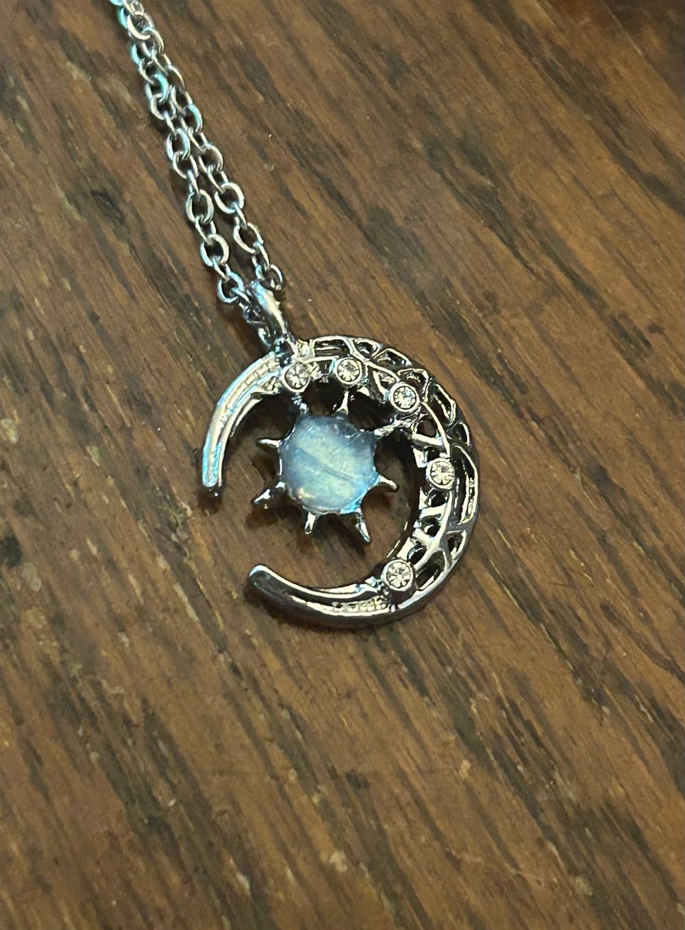 Image of Opalite Moon Drop Necklaces
