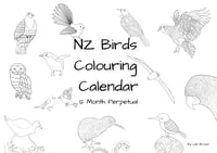 Image 1 of NZ Native Birds Colouring Calendar