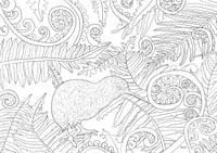 Image 3 of NZ Native Birds Colouring Calendar