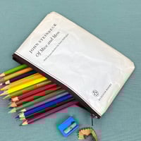 Image 1 of Of Mice and Men, John Steinbeck Book Page Pencil Case