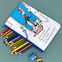 Image 2 of Cat in the Hat Book Page Pencil Case, Dr Seuss