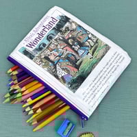 Image 1 of Alice’s Adventures in Wonderland Book Page Pencil Case