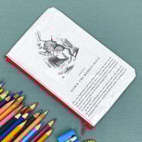 Image 2 of Alice in Wonderland Book Page Pencil Case, red
