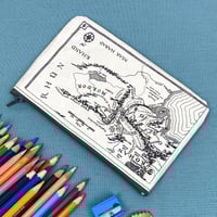 Image 1 of Middle Earth, Mordor/Gondor/Rohan Lord of the Rings Book Page Pencil Case