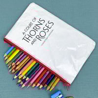 Image 1 of A Court of Thorns and Roses, ACOTAR Book Page Pencil Case, Sarah J. Maas