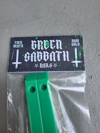 Image 1 of Fuck Death x Raw Ugly Green Sabbath board rails