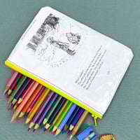 Image 1 of Pooh and Piglet, Winnie the Pooh Book Page Pencil Case