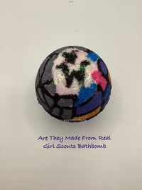 Image 4 of Wednesday Addams Are They Made From Real Girl Scouts Bathbomb Mystery Gift Set Handmade Halloween 