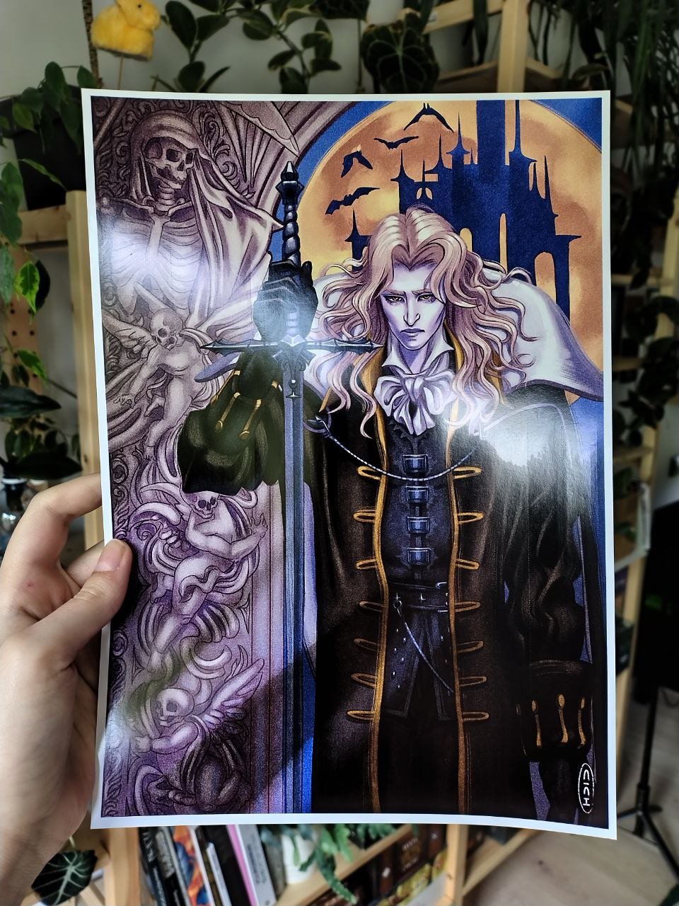 Image of Alucard A4 art print