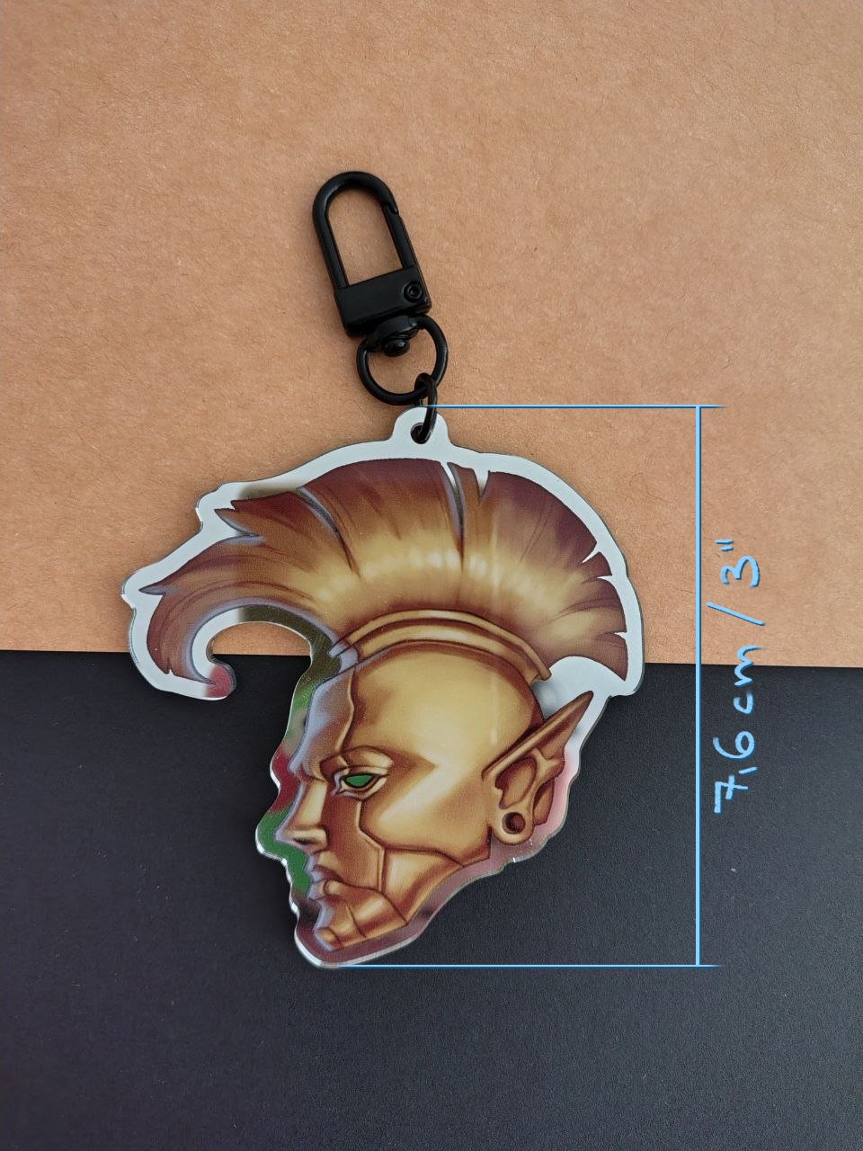Image of Indoril helmet acrylic charm