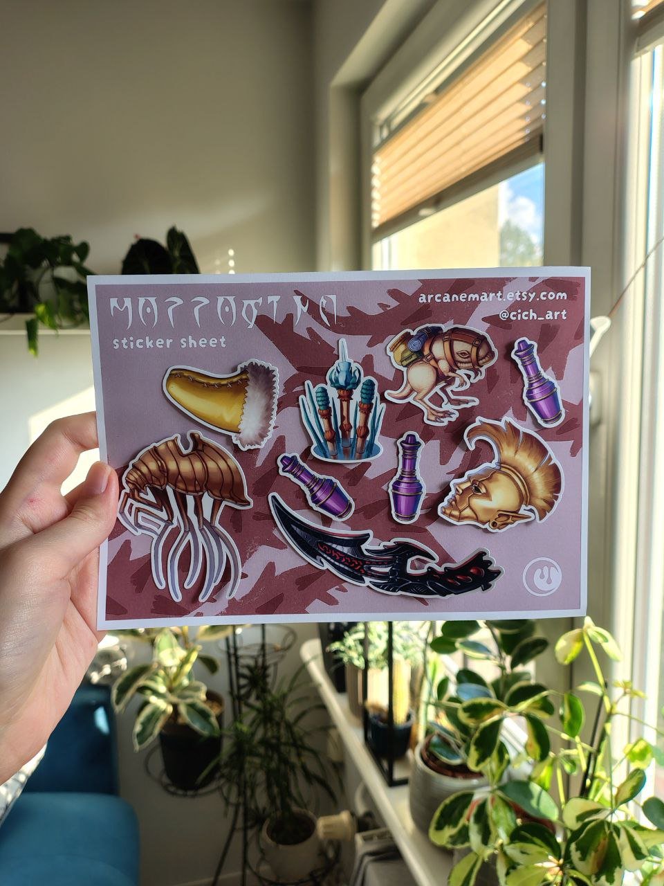 Image of A5 mutserra sticker sheet