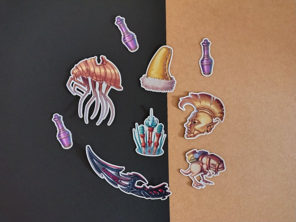 Image of A5 mutserra sticker sheet