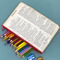 Image 2 of King Lear, Shakespeare Book Page Pencil Case 