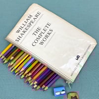 Image 1 of Shakespeare: The Complete Works, Book Page Pencil Case, The Tempest