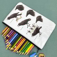 Image 1 of Raven, Australian Bird Guide Book Page Pencil Case