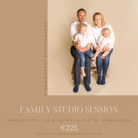 JANUARY 11TH - FAMILY STUDIO SESSION