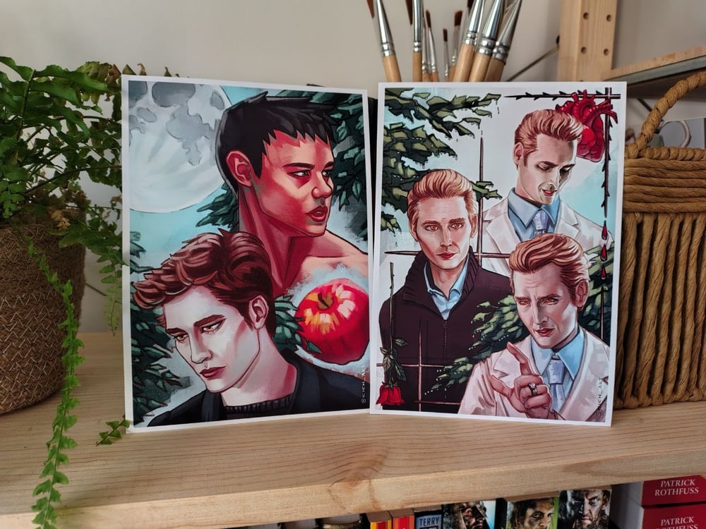 Image of A5 prints vampires and werewolves