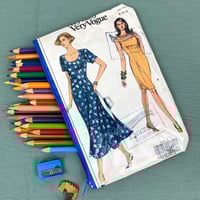 Image 1 of Sewing Pattern Pencil Case, Women’s Dress