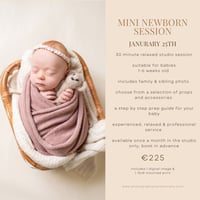 JANUARY 25TH - MINI NEWBORN SESSION