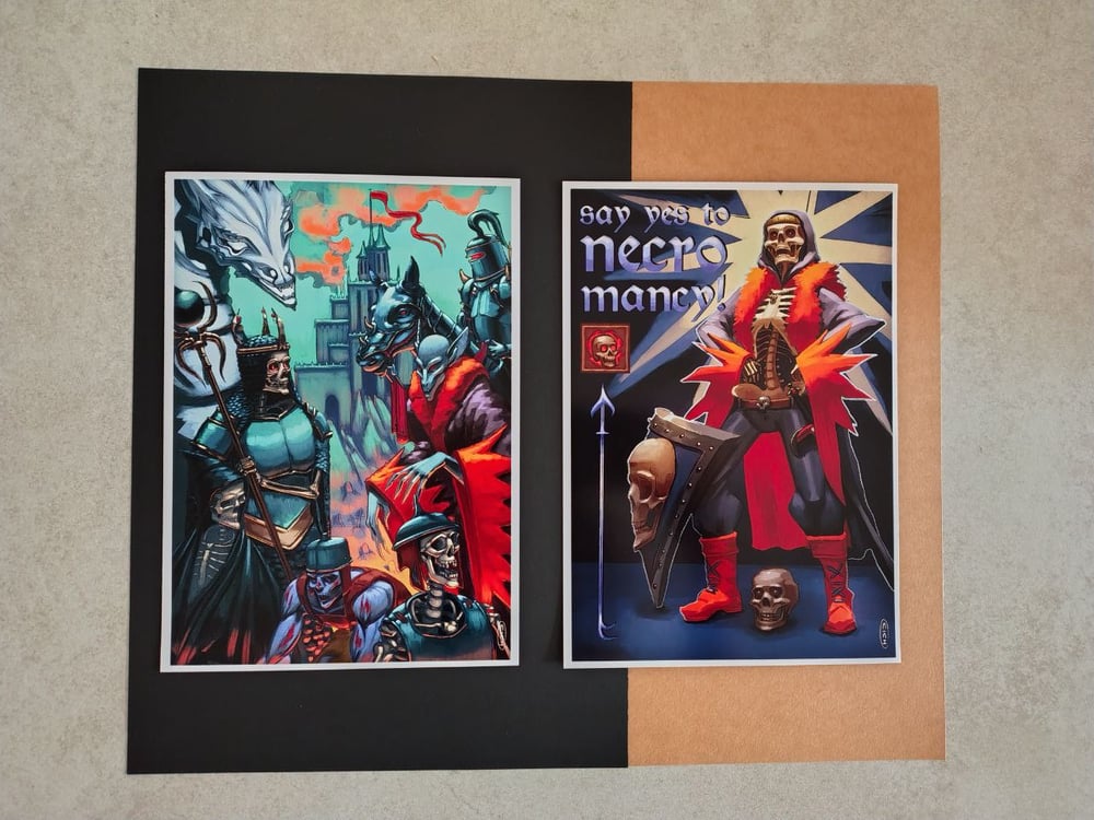 Image of A5 prints heroes 3 inspired