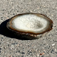 Image 3 of Vide-poche en tranche d'agate cristal vintage 1960 cendrier 