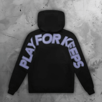 Image 2 of Geedup Play For Keeps Hoodie Black and Purple