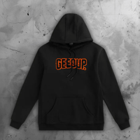 Image 1 of Geedup Play For Keeps Hoodie Black and Orange
