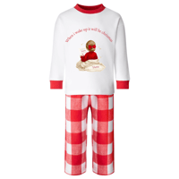 Image 1 of On the nice list christmas personlised pyjamas 